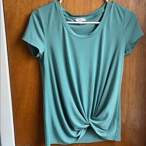 Women's Aqua Twist Front Tee
